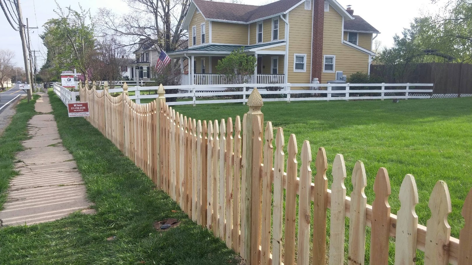 wood fence installation in Winchester